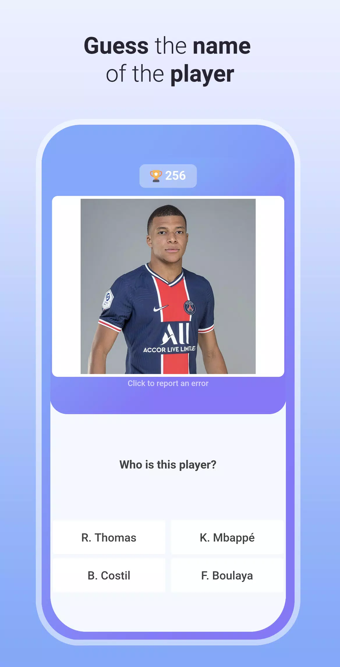 Quiz Soccer - Guess the name スクリーンショット 0