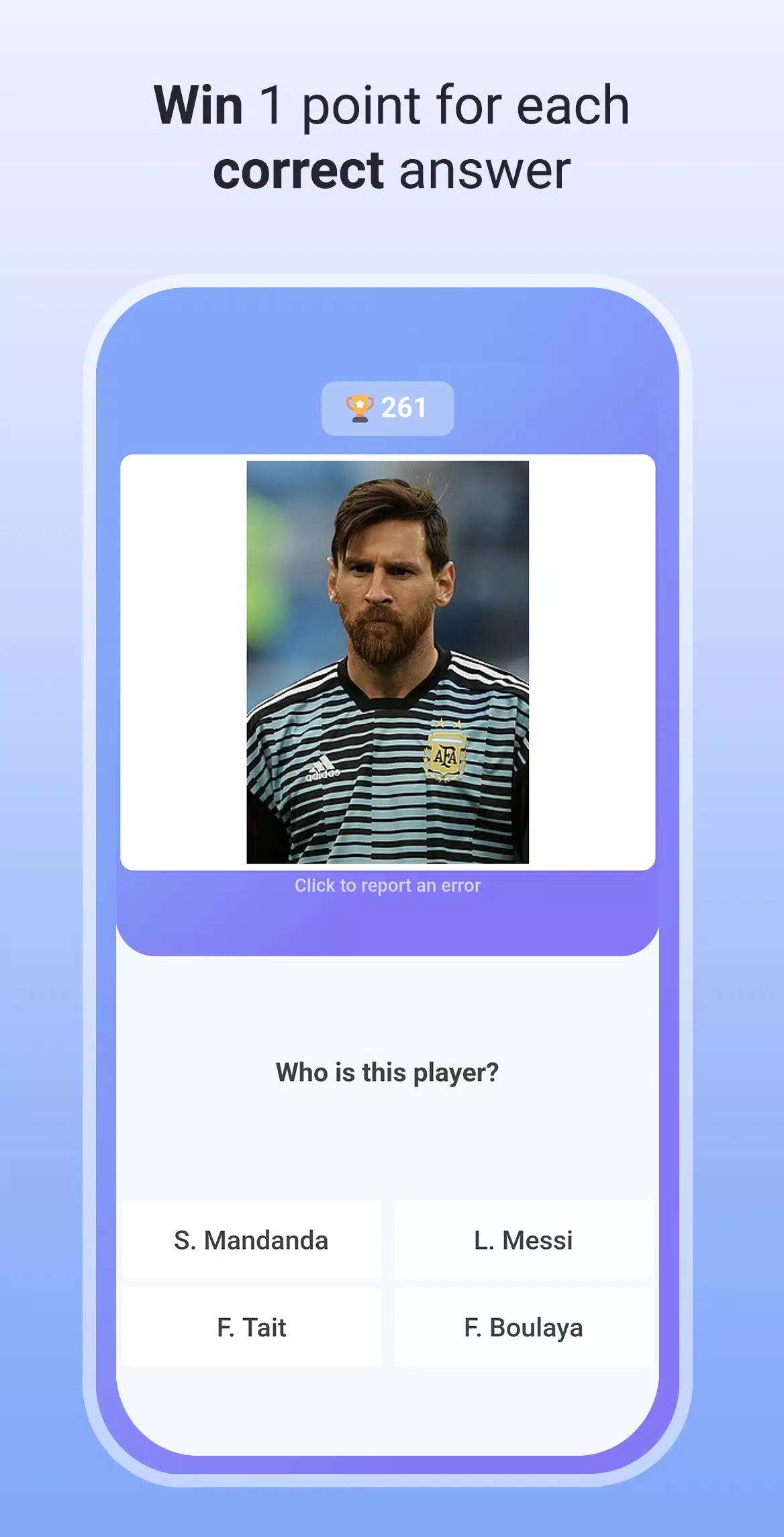 Quiz Soccer - Guess the name スクリーンショット 1