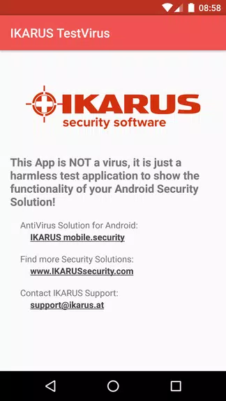 IKARUS TestVirus Скриншот 0