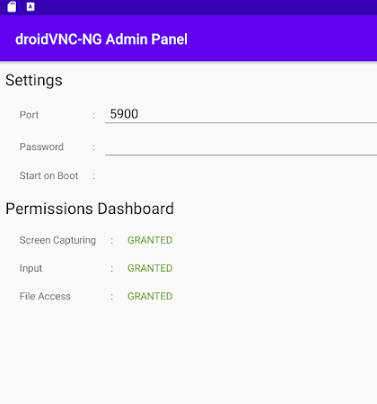 droidVNC-NG VNC Server 스크린샷 1