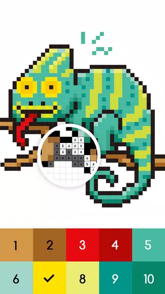 No.Color: 数字で塗り絵スケッチブック スクリーンショット 2