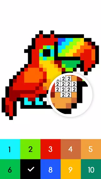 No.Color: 数字で塗り絵スケッチブック スクリーンショット 3