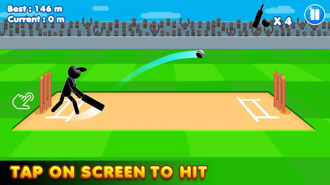 Stickman Cricket:Cricket Games Captura de pantalla 1