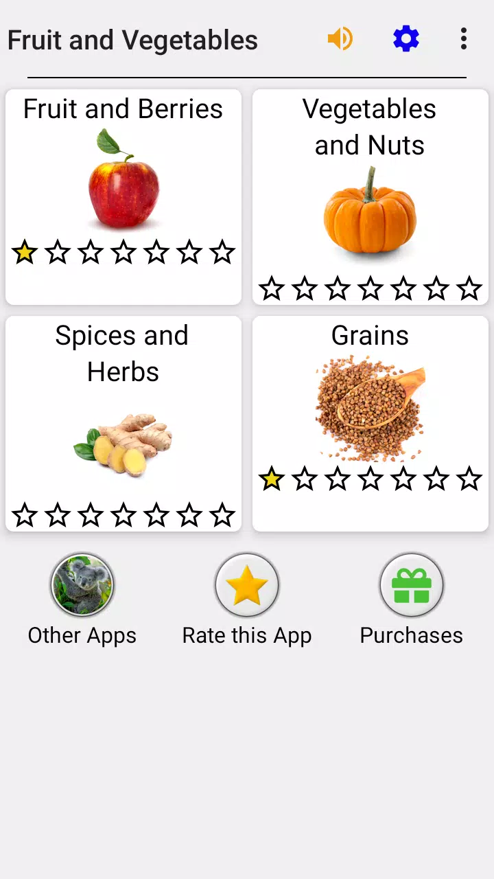 Fruit and Vegetables スクリーンショット 2