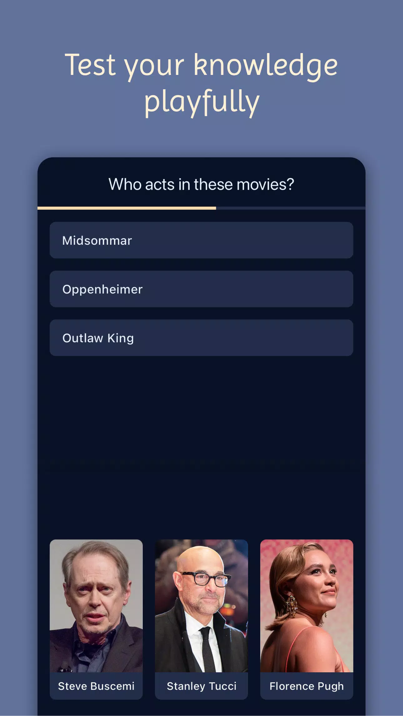 Movie & Actor Quiz Capture d'écran 0