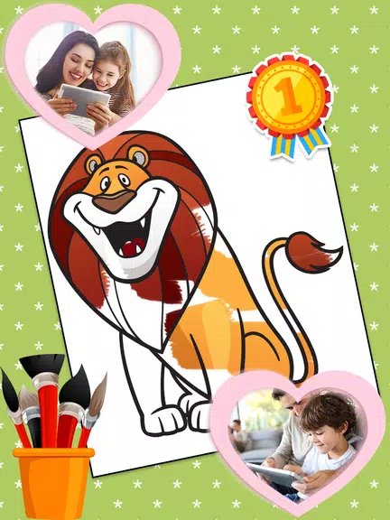 Coloring Games: Color Animals Capture d'écran 2