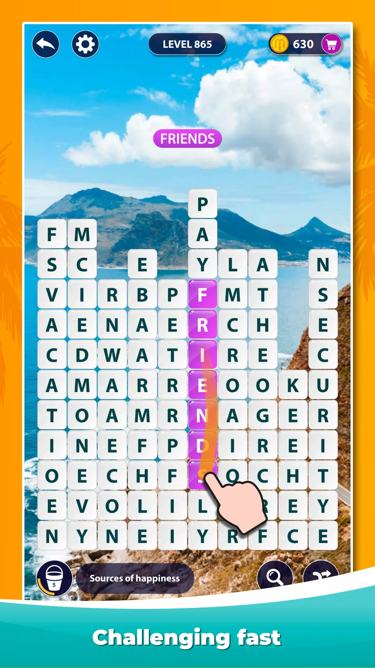 Surf des Mots - Jeu de mots Capture d'écran 1