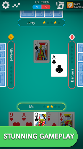 Euchre Classic Card Game Capture d'écran 1
