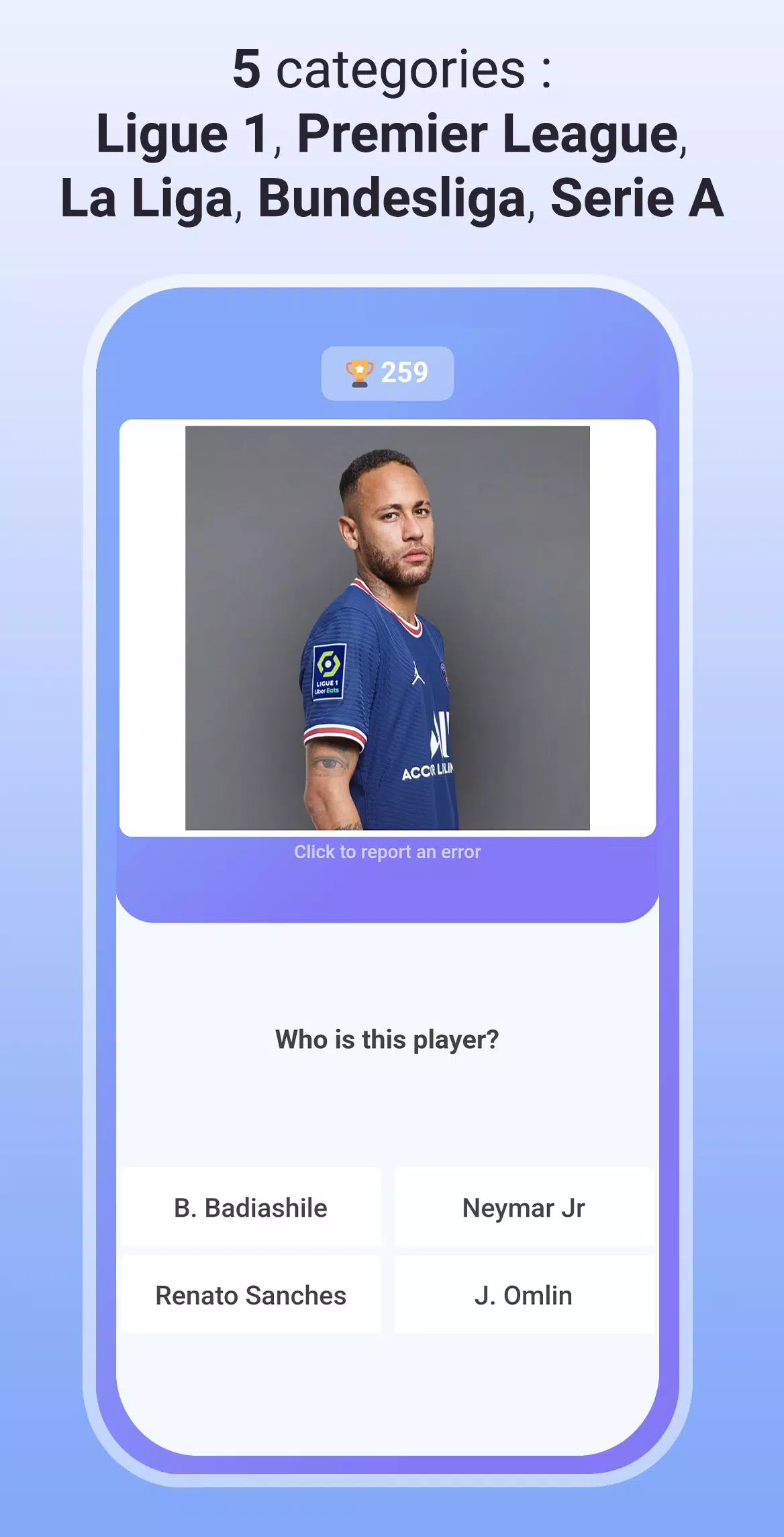 Quiz Soccer - Guess the name スクリーンショット 2