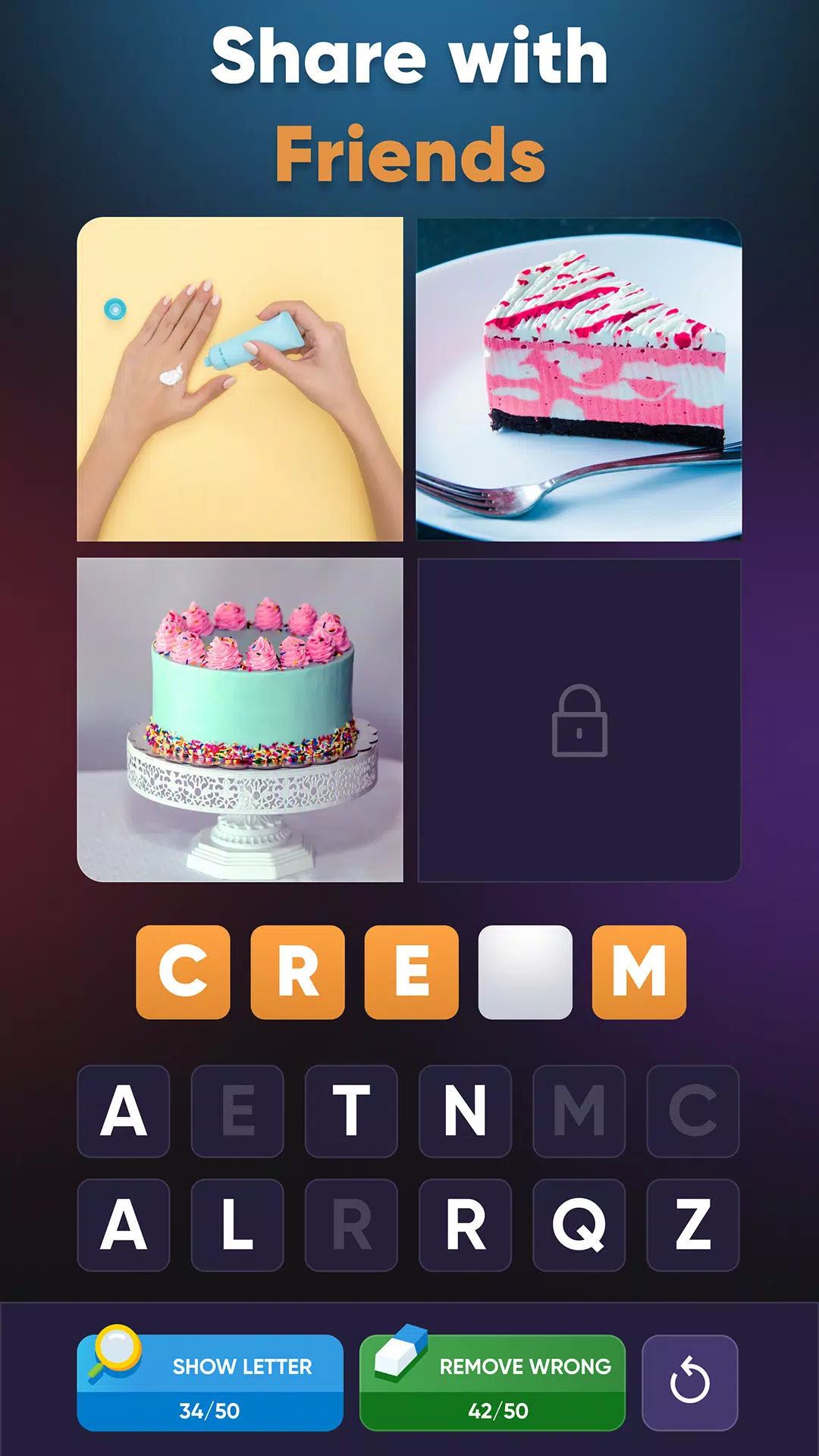 4 Pics Association Word Puzzle Скриншот 2