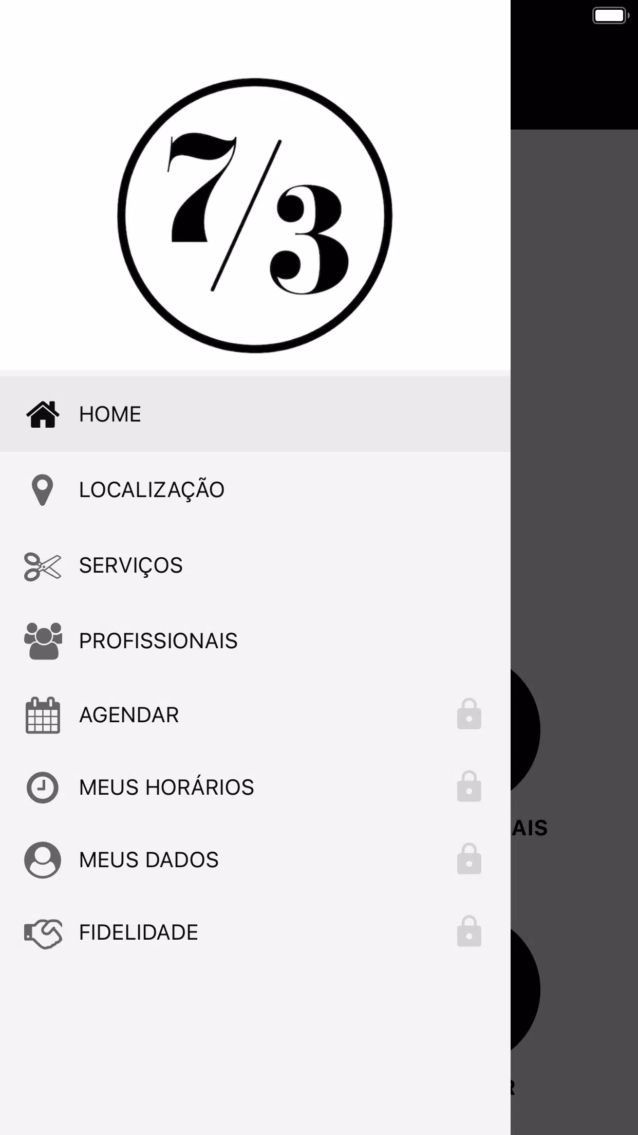 7/3 barbearia Captura de pantalla 1