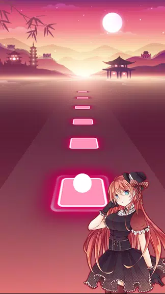 Anime Tiles Hop - Piano Music Captura de pantalla 2