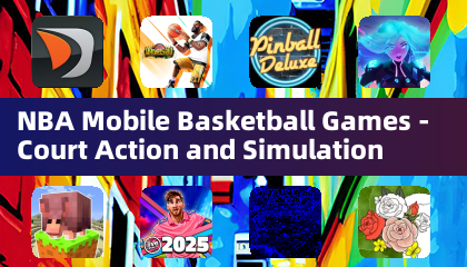 Jogos de Basquete Mobile da NBA - Ação na Quadra e Simulação